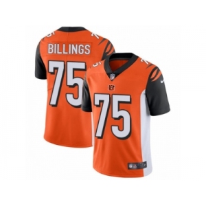 Youth Nike Cincinnati Bengals #75 Andrew Billings Vapor Untouchable Limited Orange Alternate NFL Jersey