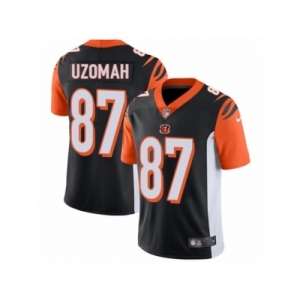 Youth Nike Cincinnati Bengals #87 C.J. Uzomah Vapor Untouchable Limited Black Team Color NFL Jersey