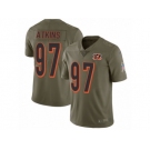 Youth Nike Cincinnati Bengals #97 Geno Atkins Limited Olive 2017 Salute to Service NFL Jersey