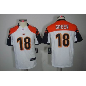 nike youth nfl jerseys cincinnati bengals #18 green white[nike limited]