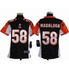 nike youth nfl jerseys cincinnati bengals #58 rey maualuga black[nike]