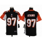 nike youth nfl jerseys cincinnati bengals #97 atkins black[nike]