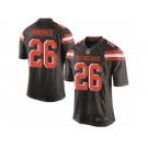 Men Nike Cleveland Browns #26 Derrick Kindred Game Brown Team Color NFL Jersey