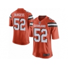 Men Nike Cleveland Browns #52 James Burgess Game Orange Alternate NFL Jersey