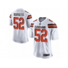 Men Nike Cleveland Browns #52 James Burgess Game White NFL Jersey