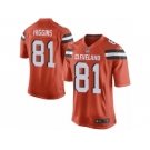 Men Nike Cleveland Browns #81 Rashard Higgins Game Orange Alternate NFL Jersey