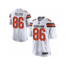 Men Nike Cleveland Browns #86 Randall Telfer Game White NFL Jersey