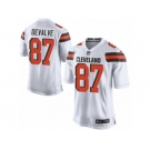 Men Nike Cleveland Browns #87 Seth DeValve Game White NFL Jersey