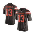 Men's Cleveland Browns #13 Odell Beckham Jr. Game Brown Team Color Football Jersey