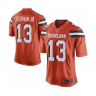 Men's Cleveland Browns #13 Odell Beckham Jr. Game Orange Alternate Football Jersey