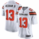 Men's Cleveland Browns #13 Odell Beckham Jr Nike White Game Jersey