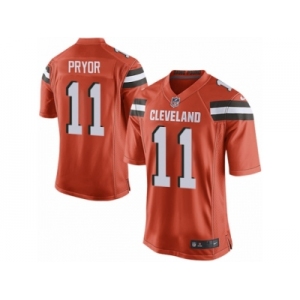Men's Nike Cleveland Browns #11 Terrelle Pryor Game Orange Alternate NFL Jersey