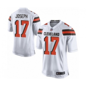 Men's Nike Cleveland Browns #17 Greg Joseph Game White NFL Jersey