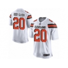 Men's Nike Cleveland Browns #20 Briean Boddy-Calhoun Game White NFL Jersey