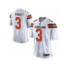 Men's Nike Cleveland Browns #3 Cody Parkey Game White NFL Jersey