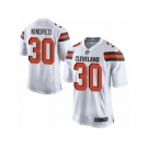 Men's Nike Cleveland Browns #30 Derrick Kindred Game White NFL Jersey