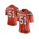 Men's Nike Cleveland Browns #51 Jamie Collins Game Orange Alternate NFL Jersey