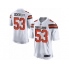 Men's Nike Cleveland Browns #53 Joe Schobert Game White NFL Jersey
