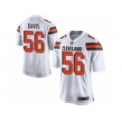 Men's Nike Cleveland Browns #56 DeMario Davis Game White NFL Jersey