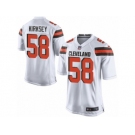 Men's Nike Cleveland Browns #58 Chris Kirksey Game White NFL Jersey