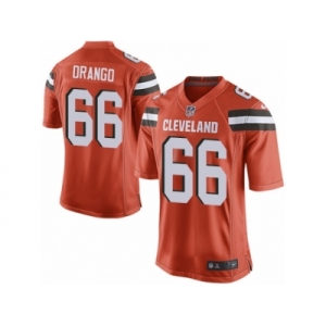 Men's Nike Cleveland Browns #66 Spencer Drango Game Orange Alternate NFL Jersey