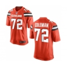 Men's Nike Cleveland Browns #72 Shon Coleman Game Orange Alternate NFL Jersey