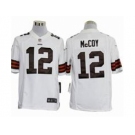 nike nfl jerseys cleveland browns #12 mccoy white[game]