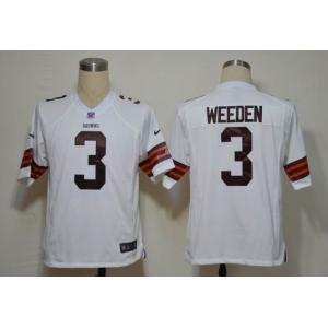 nike nfl jerseys cleveland browns #3 weeden white[game]