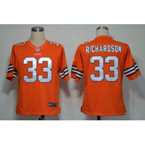 nike nfl jerseys cleveland browns #33 richardson orange [game]