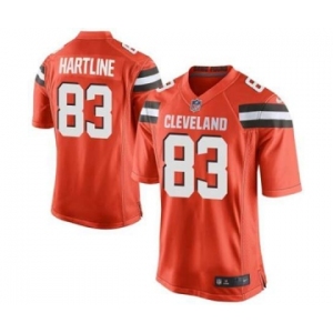 nike nfl jerseys cleveland browns #83 hartline orange[game][new style]