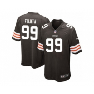 nike nfl jerseys cleveland browns #99 fujita brown[game]