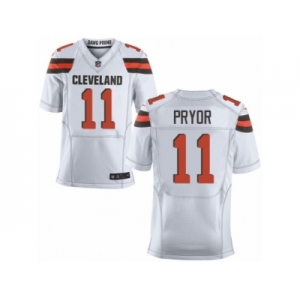 Men's Nike Cleveland Browns #11 Terrelle Pryor Elite White NFL Jersey
