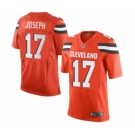 Men's Nike Cleveland Browns #17 Greg Joseph Elite Orange Alternate NFL Jersey