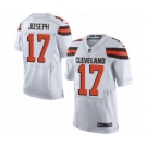 Men's Nike Cleveland Browns #17 Greg Joseph Elite White NFL Jersey