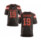 Men's Nike Cleveland Browns #19 Corey Coleman Elite Brown Team Color NFL Jersey
