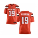 Men's Nike Cleveland Browns #19 Corey Coleman Elite Orange Alternate NFL Jersey