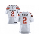 Men's Nike Cleveland Browns #2 Patrick Murray Elite White NFL Jersey