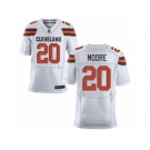 Men's Nike Cleveland Browns #20 Rahim Moore Elite White NFL Jersey