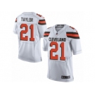 Men's Nike Cleveland Browns #21 Jamar Taylor Elite White NFL Jersey