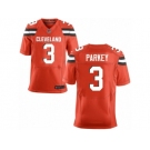 Men's Nike Cleveland Browns #3 Cody Parkey Elite Orange Alternate NFL Jersey