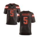 Men's Nike Cleveland Browns #5 Cody Kessler Elite Brown Team Color NFL Jersey