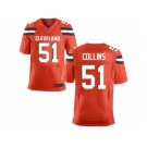 Men's Nike Cleveland Browns #51 Jamie Collins Elite Orange Alternate NFL Jersey