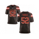 Men's Nike Cleveland Browns #52 Justin Tuggle Elite Brown Team Color NFL Jersey