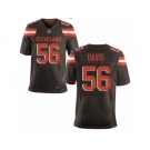 Men's Nike Cleveland Browns #56 DeMario Davis Elite Brown Team Color NFL Jersey