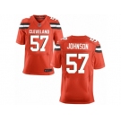Men's Nike Cleveland Browns #57 Cam Johnson Elite Orange Alternate NFL Jersey