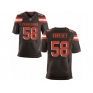 Men's Nike Cleveland Browns #58 Chris Kirksey Elite Brown Team Color NFL Jersey