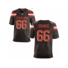Men's Nike Cleveland Browns #66 Spencer Drango Elite Brown Team Color NFL Jersey