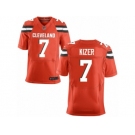 Men's Nike Cleveland Browns #7 DeShone Kizer Elite Orange Alternate NFL Jersey
