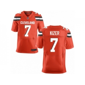 Men's Nike Cleveland Browns #7 DeShone Kizer Elite Orange Alternate NFL Jersey
