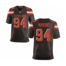 Men's Nike Cleveland Browns #94 Carl Nassib Elite Brown Team Color NFL Jersey